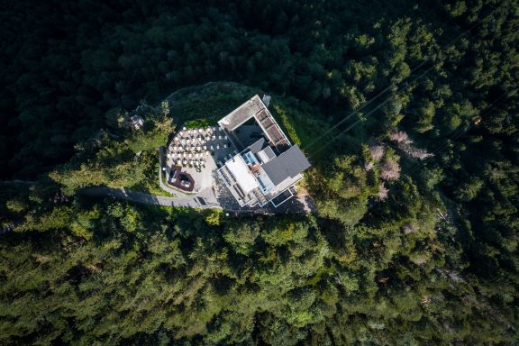 Luftbild Karren Bergstation in Dornbirn Luftbild Karren Bergstation in Dornbirn