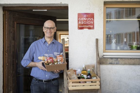 Richard Dietrich im Hofladen Richard Dietrich im Hofladen